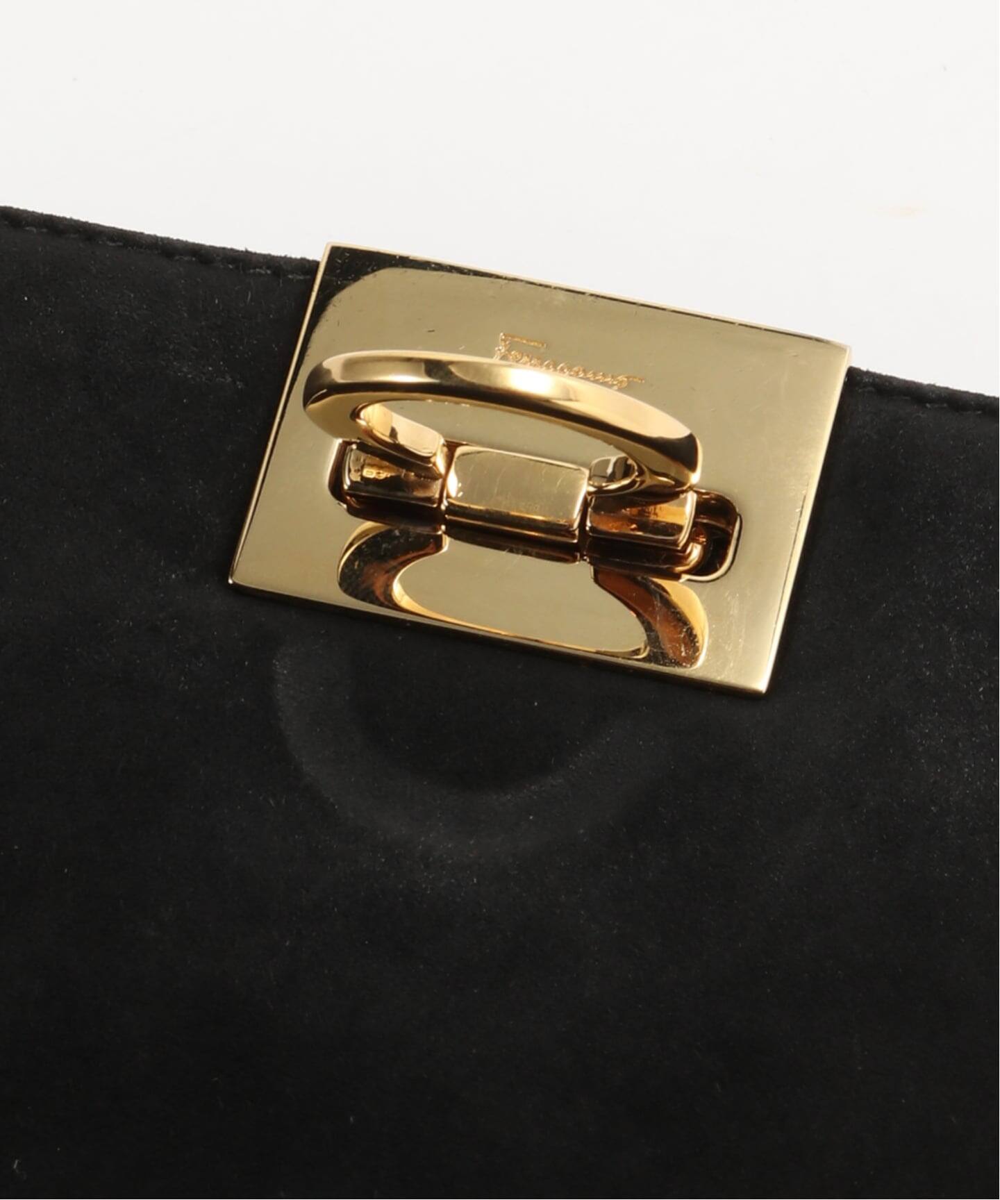 VINTAGE FERRAGAMO/フェラガモ】チェーンショルダーバッグ gancini