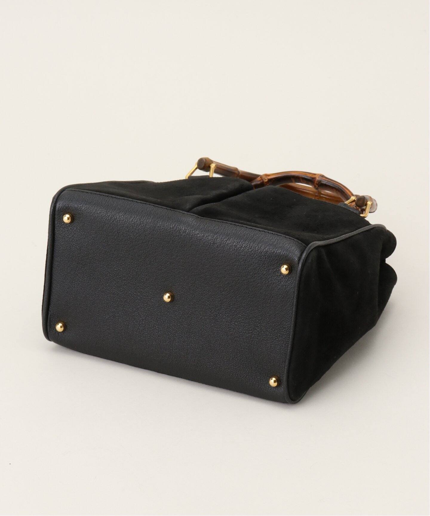 VINTAGE GUCCI/グッチ】Bambooトートバッグ 2way suede（ショルダー 