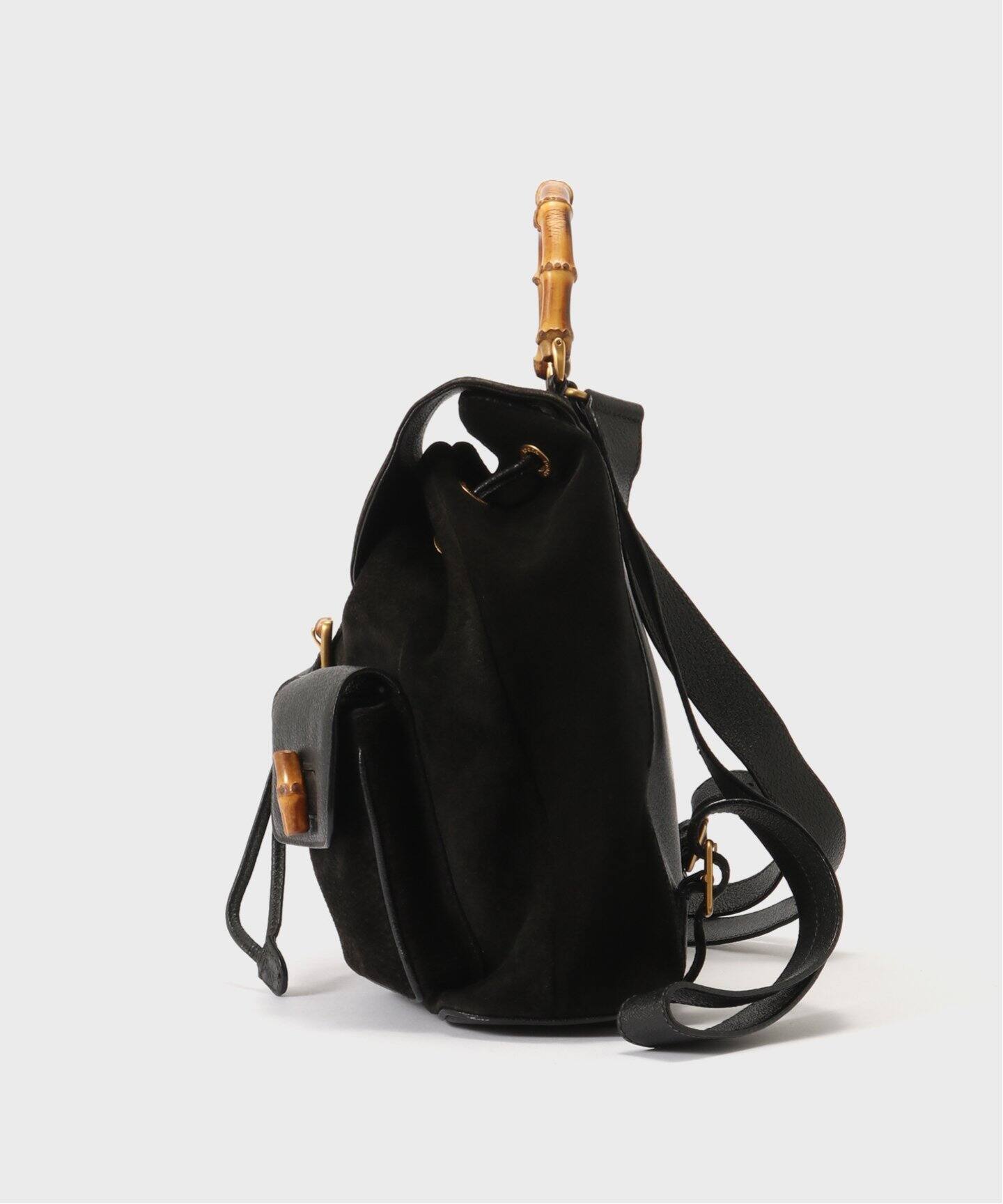 VINTAGE GUCCI/グッチ】Bamboo バッグパック（バックパック／リュック  