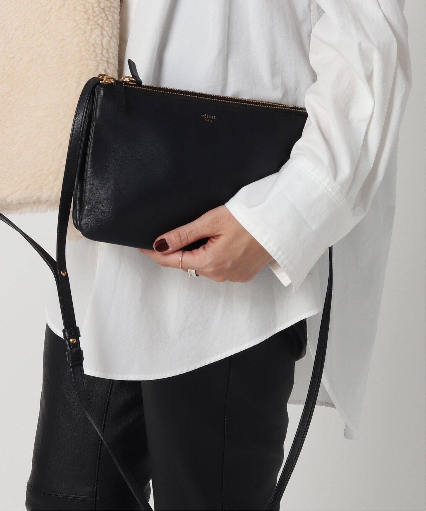 VINTAGE CELINE/セリーヌ】Trio mini shoulder（ショルダーバッグ 