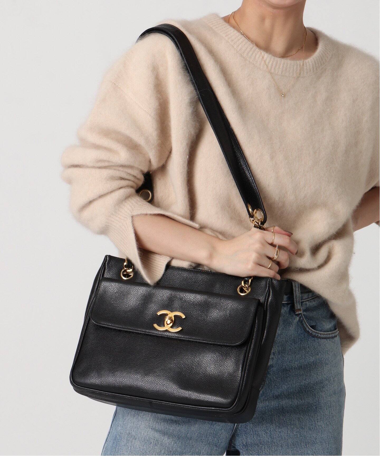 VINTAGE CHANEL/シャネル】ダブルフェイス トートバッグ（トートバッグ  