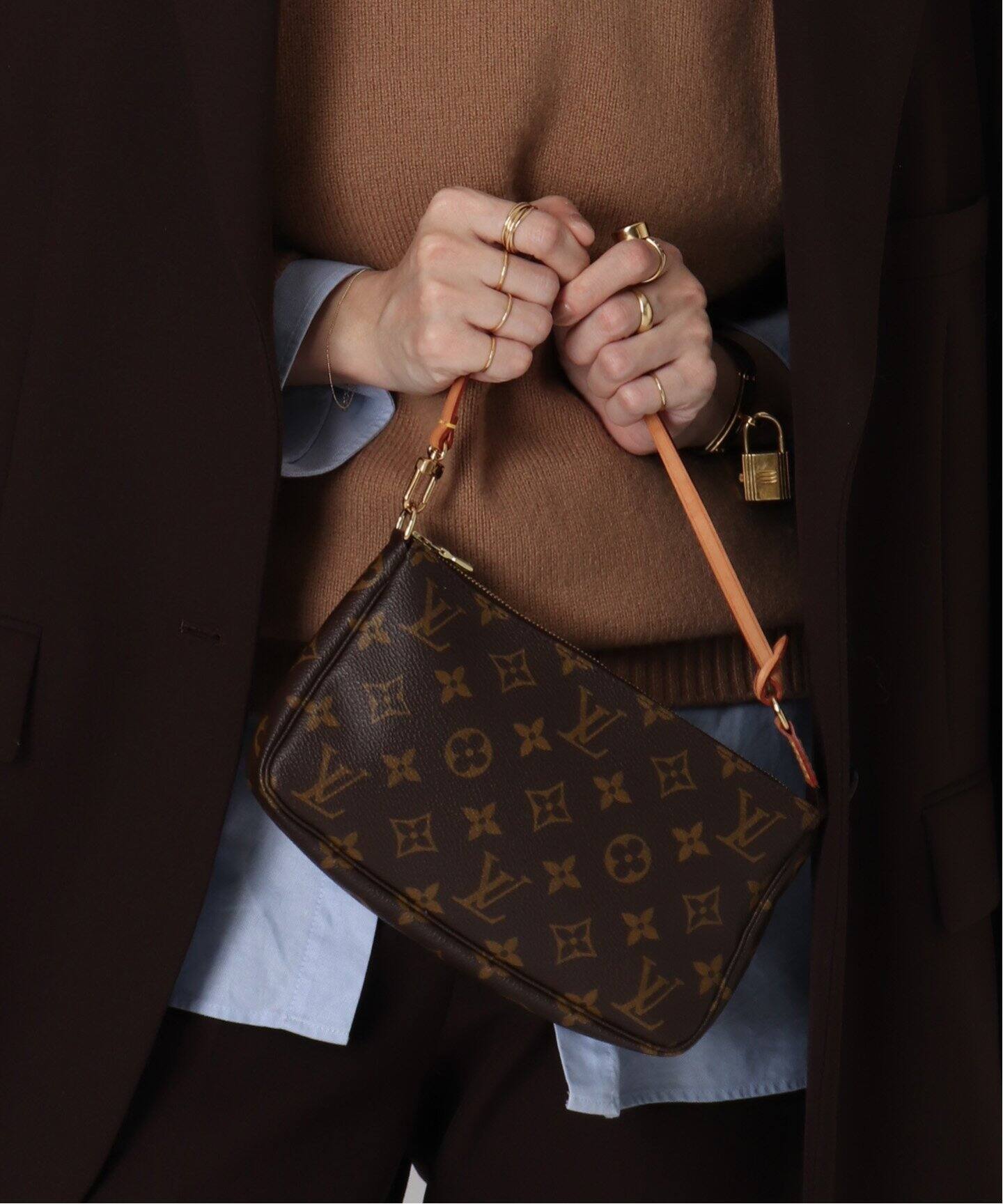 LOUIS VUITTON モノグラムカメラポーチ キーチャーム付き （ルイ 