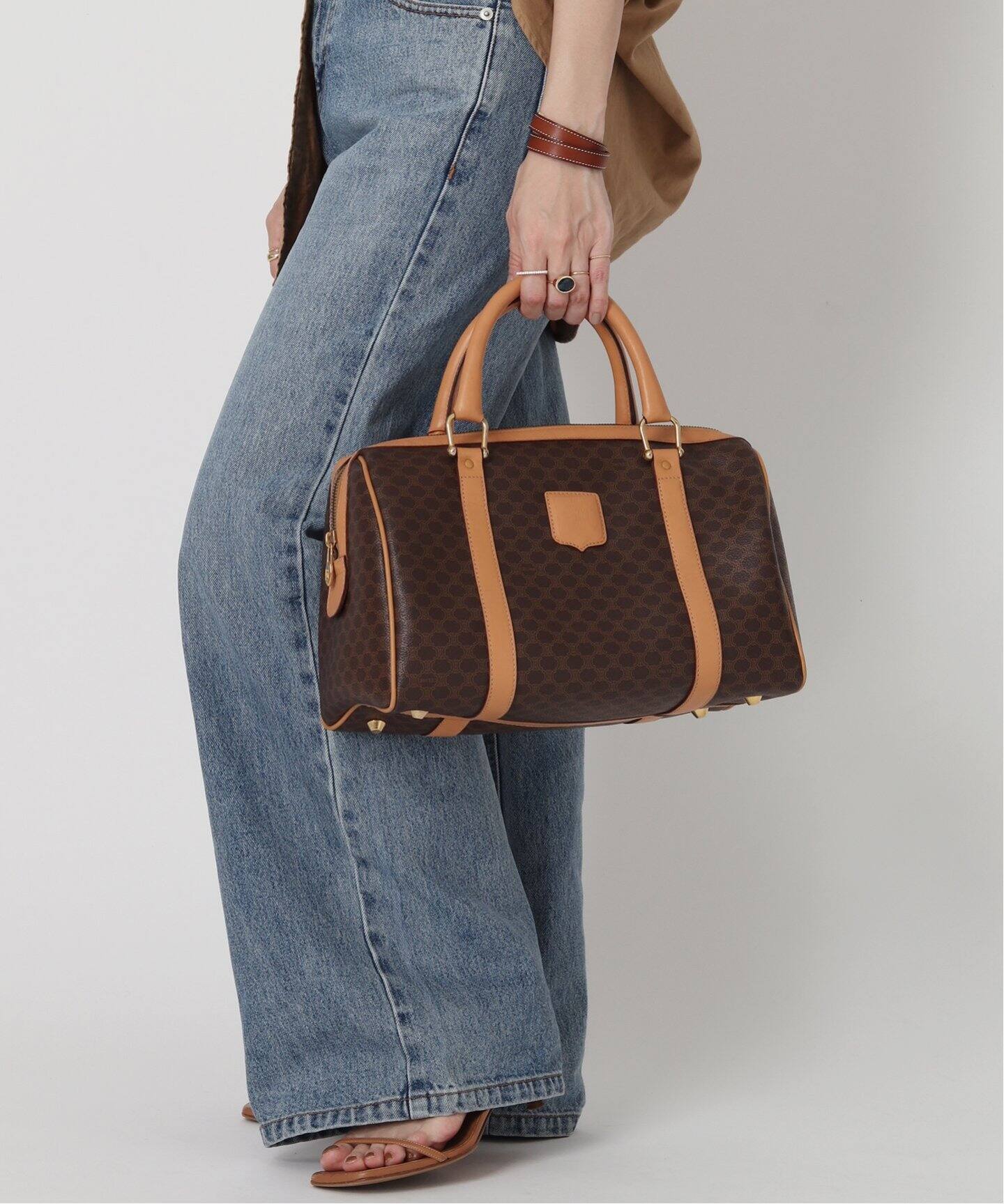 VINTAGE CELINE/セリーヌ】マカダム ボストンバッグ（ボストンバッグ  