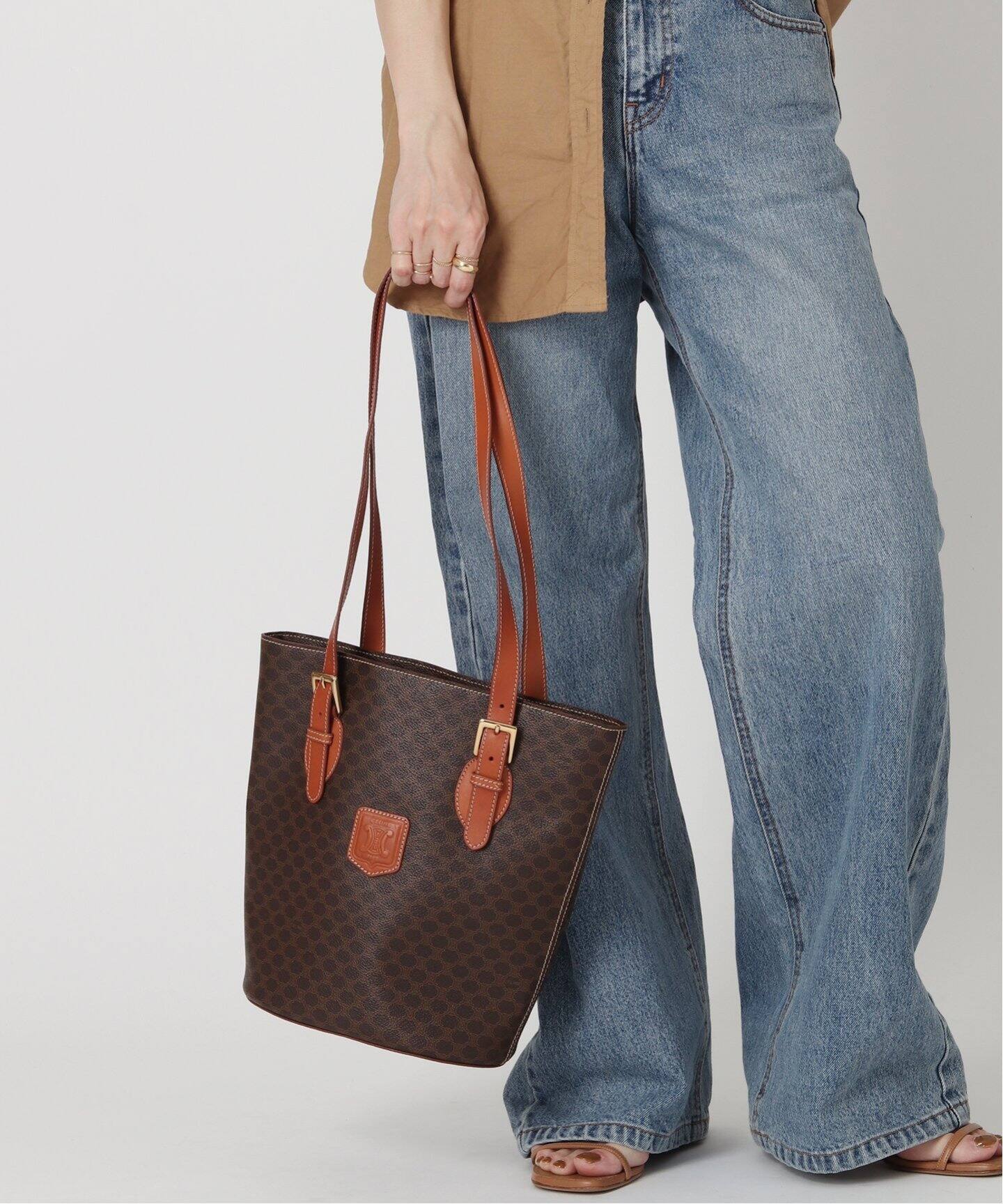 VINTAGE CELINE/セリーヌ】マカダム トートバッグ（トートバッグ 