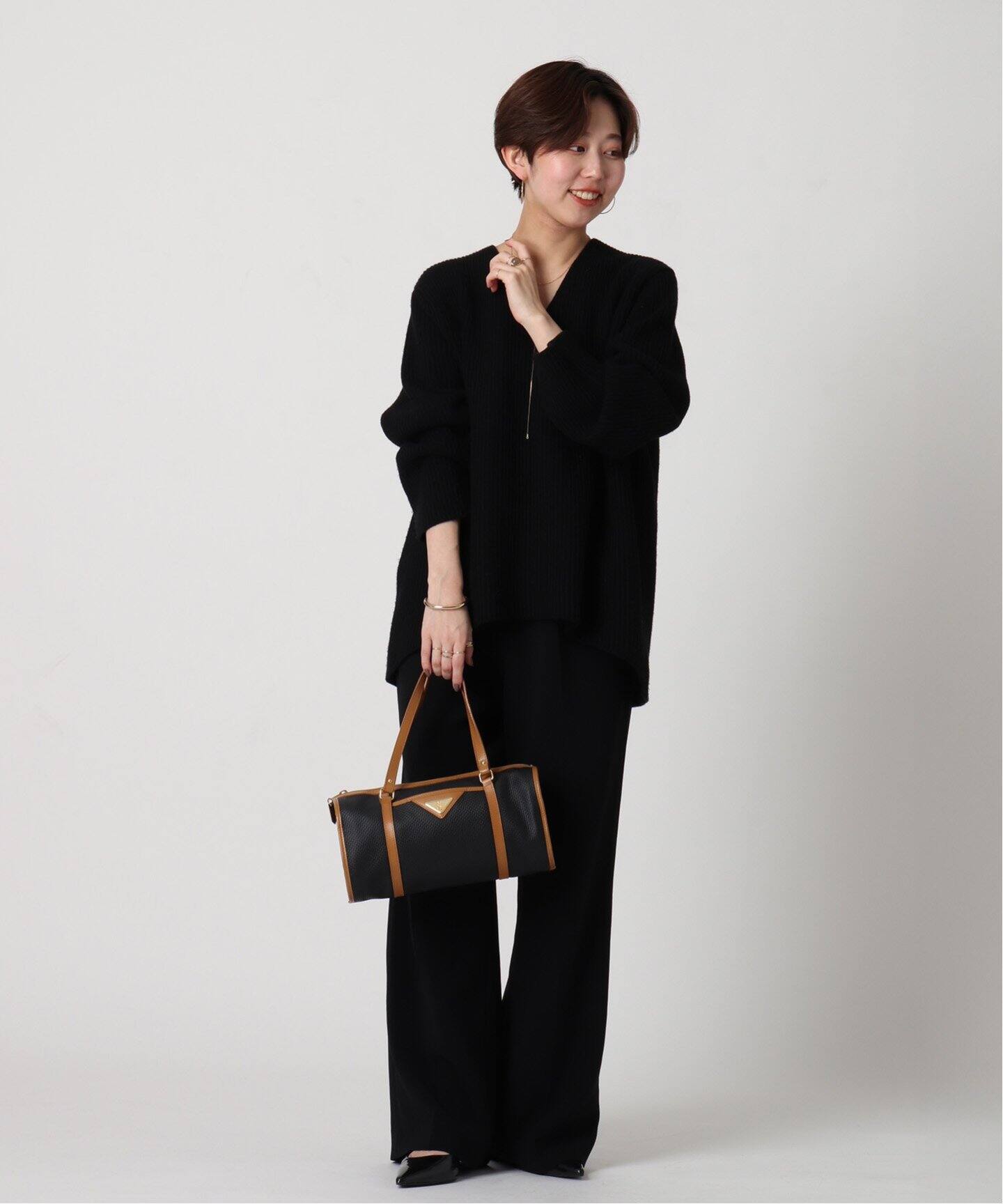 VINTAGE YSL/イヴ サンローラン】ボストンバッグ（ボストンバッグ 