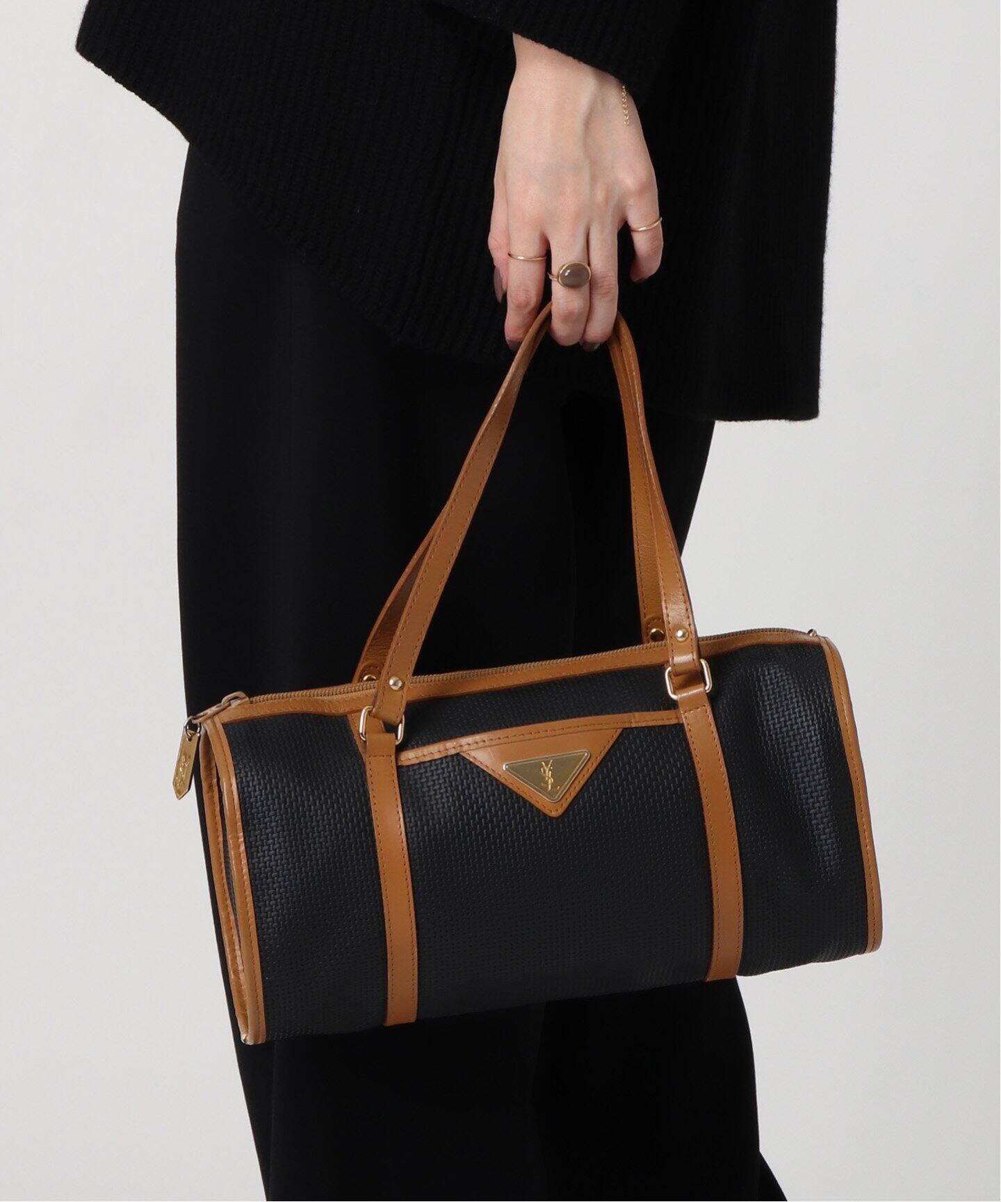 VINTAGE YSL/イヴ サンローラン】ボストンバッグ（ボストンバッグ  