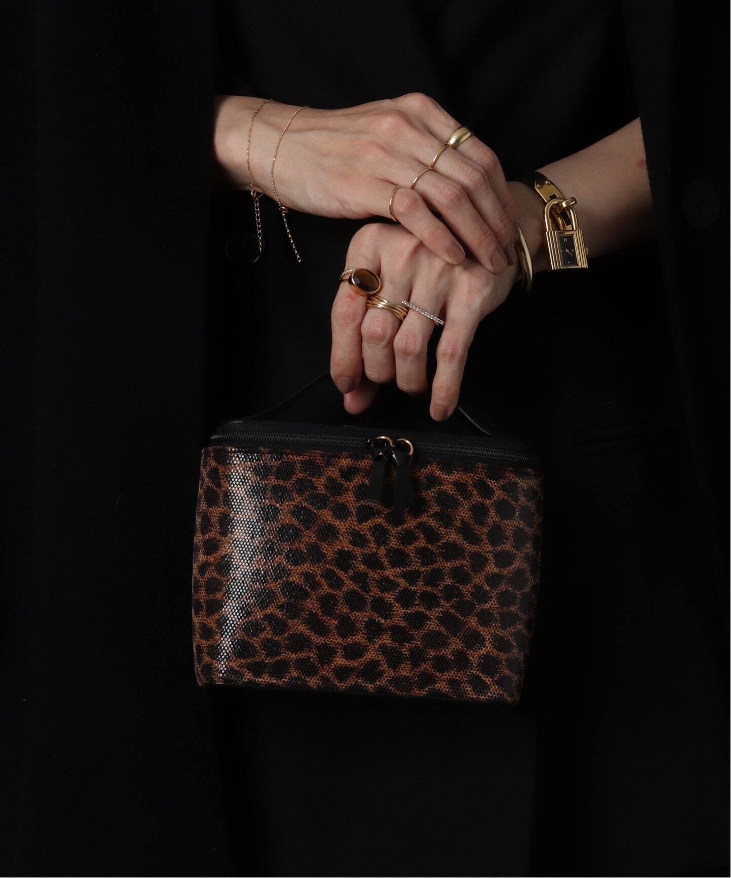 VINTAGE LOEWE/ロエベ】ミニバニティバッグ（ハンドバッグ  