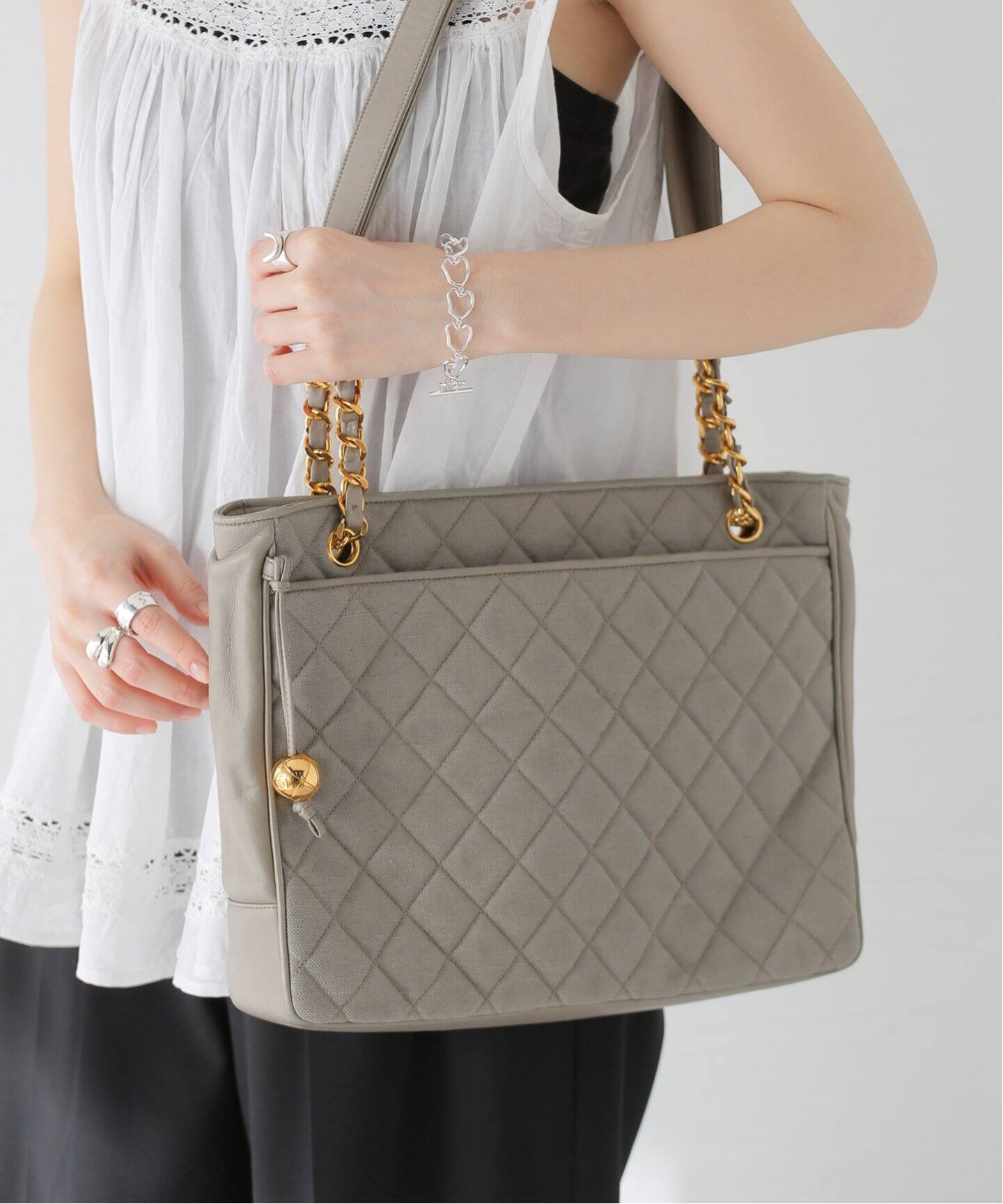 VINTAGE CHANEL/シャネル】マトラッセ トートバッグ（トートバッグ  