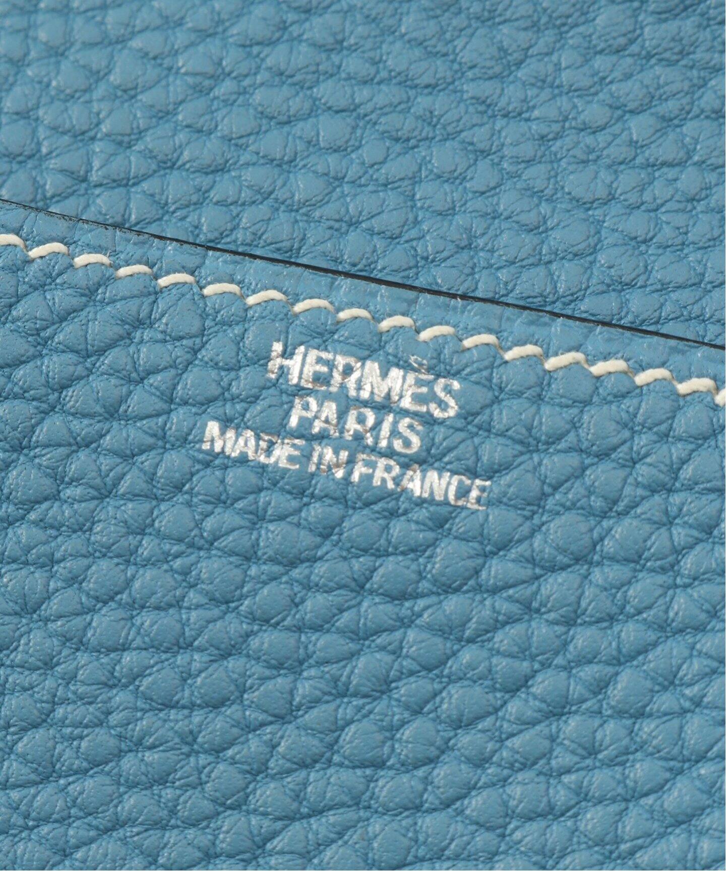 VINTAGE HERMES/エルメス】Pochette green（ウェストポーチ