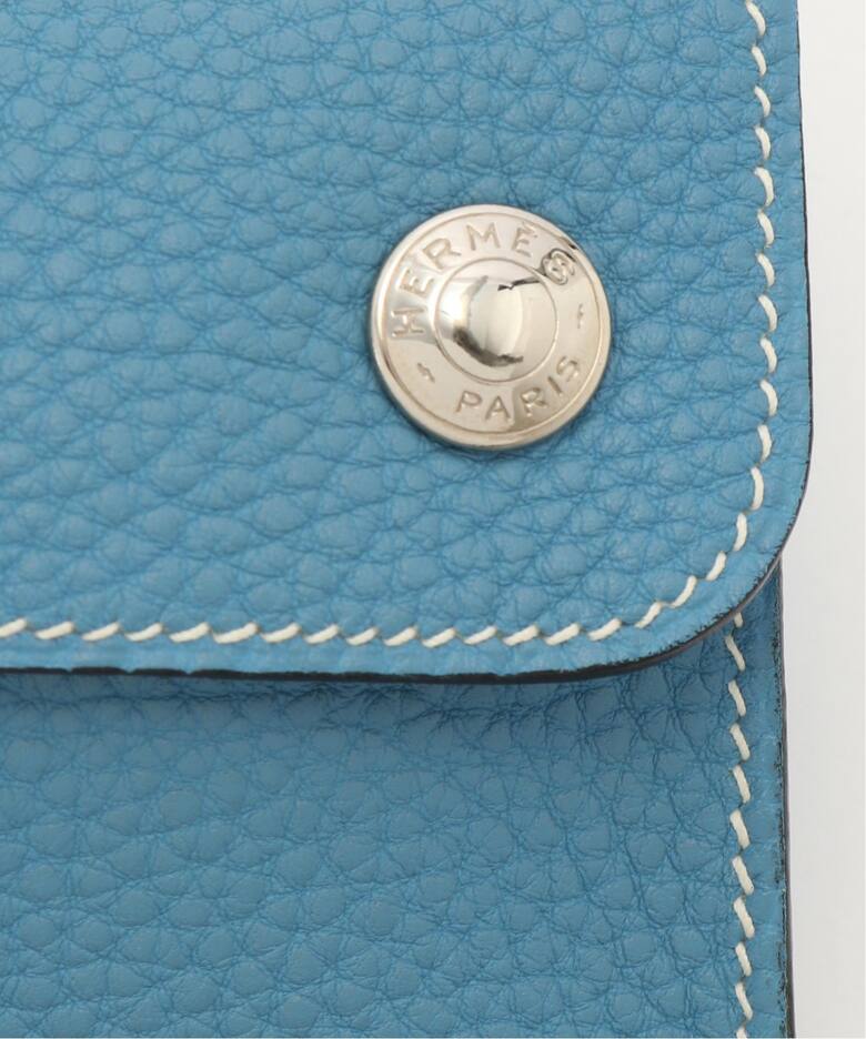 VINTAGE HERMES/エルメス】Pochette green（ウェストポーチ 