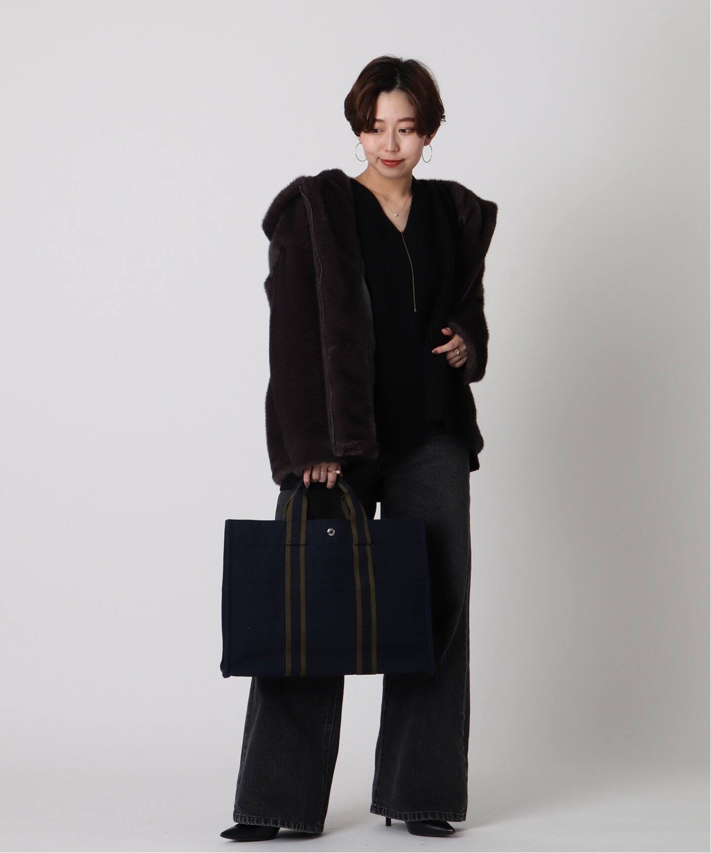 VINTAGE HERMES/エルメス】Fourre Tout gm（トートバッグ 