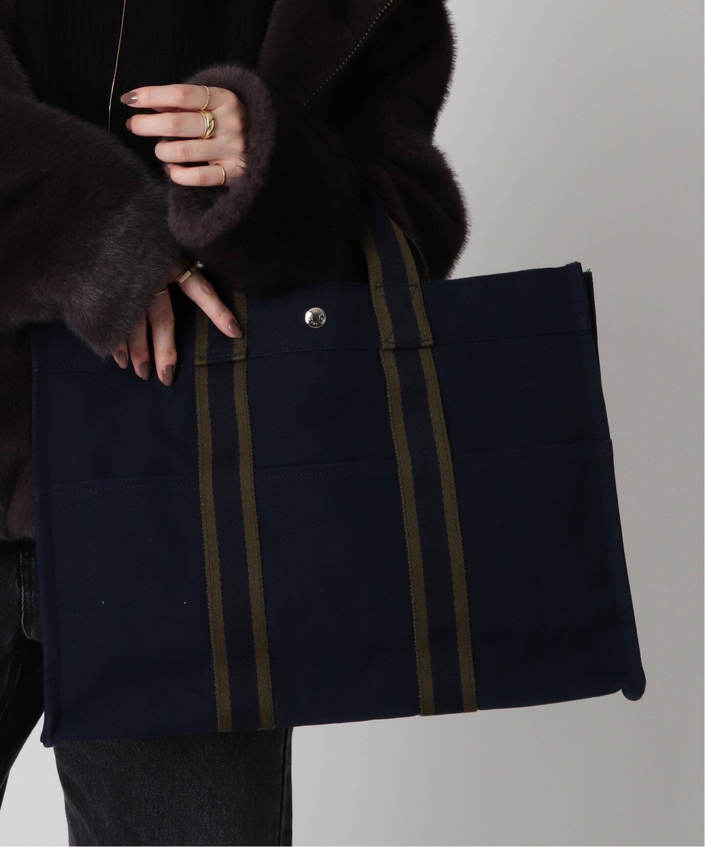 VINTAGE HERMES/エルメス】Fourre Tout gm（トートバッグ 