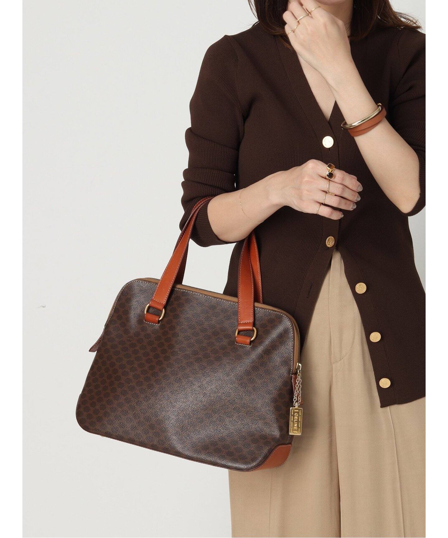 VINTAGE CELINE/セリーヌ】マカダム ボストンバッグ（ボストンバッグ 