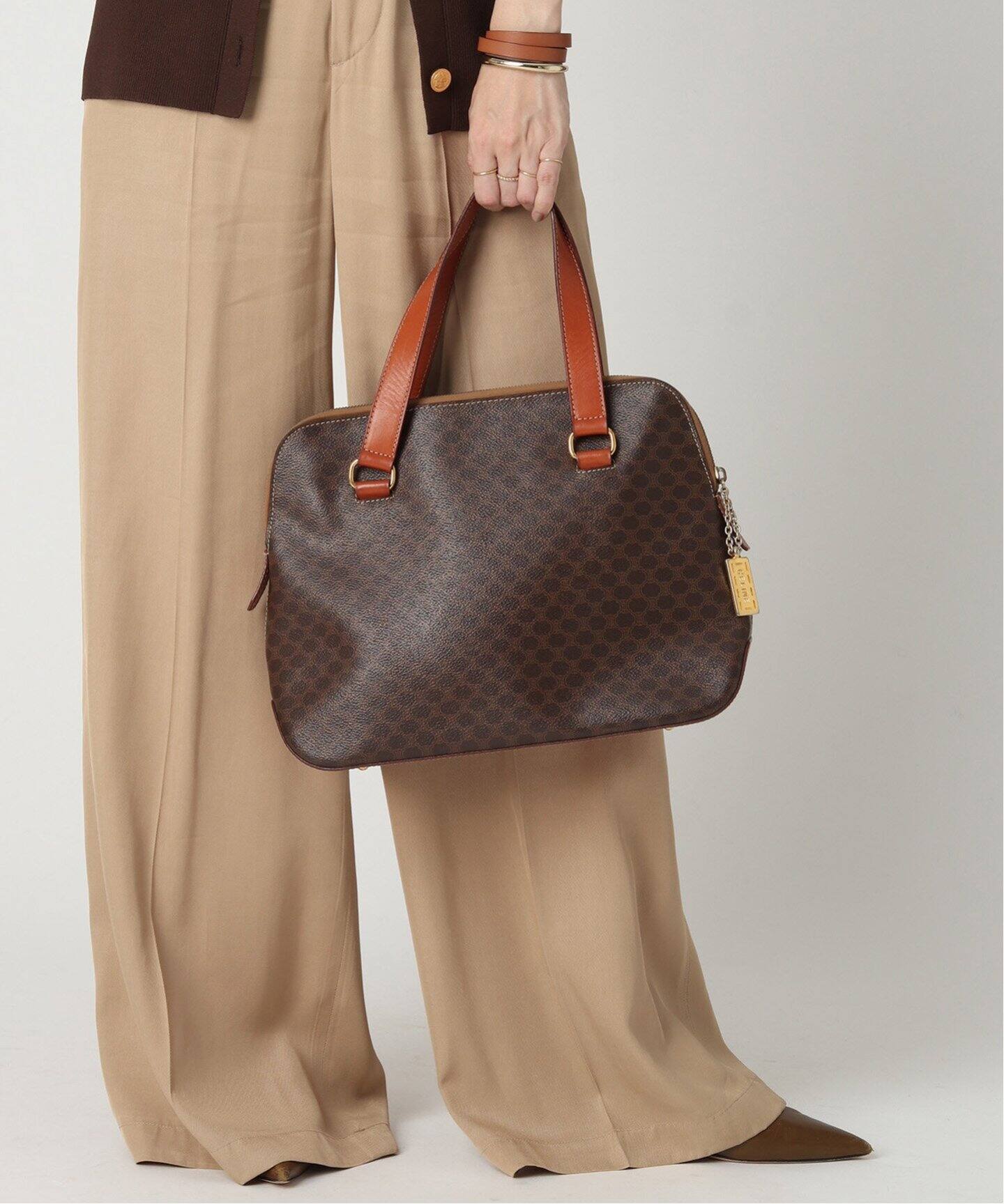 VINTAGE CELINE/セリーヌ】マカダム ボストンバッグ（ボストンバッグ  