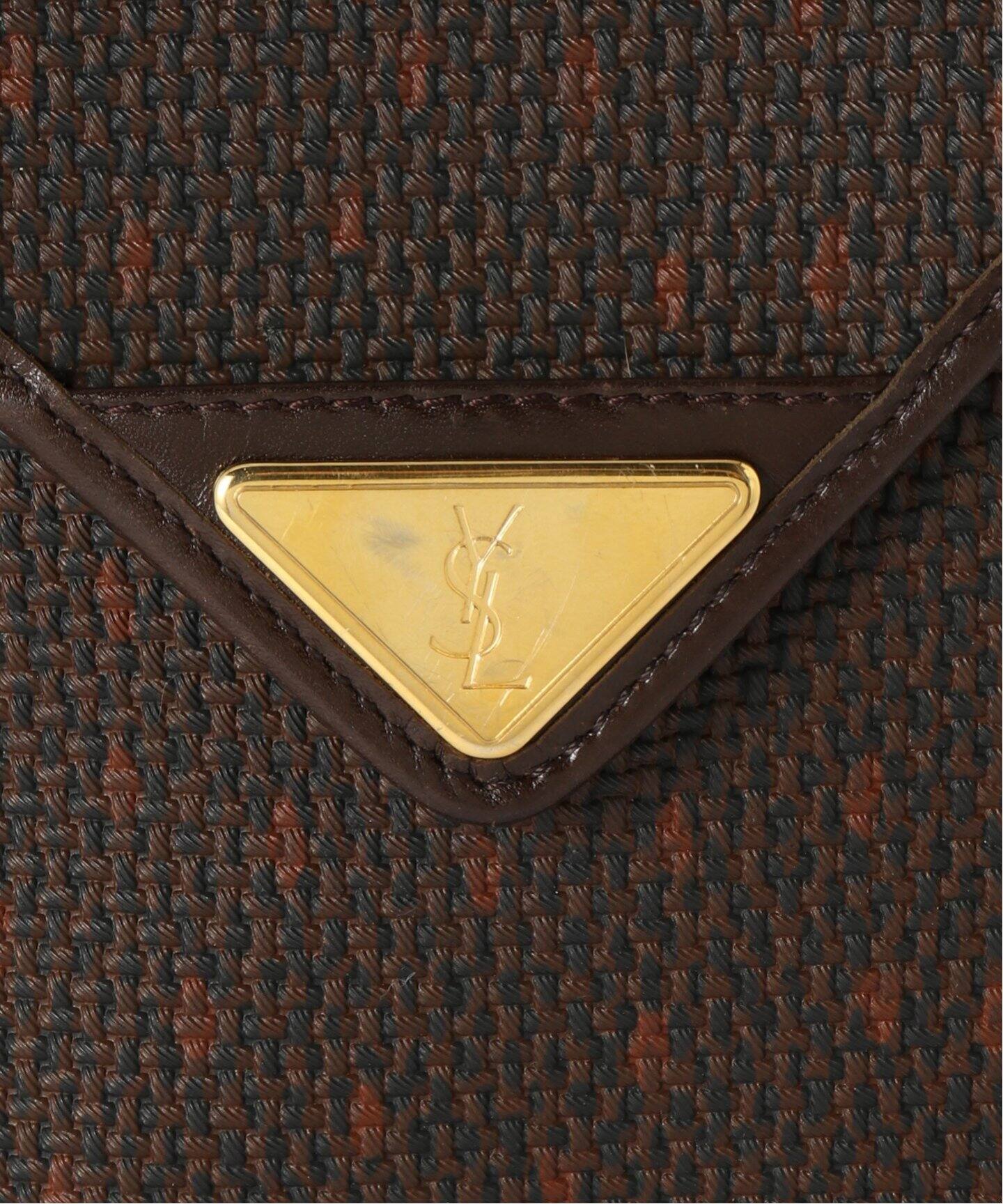イヴサンローラン YSL ショルダーバッグ ブラウン 巾着 【公式通販】