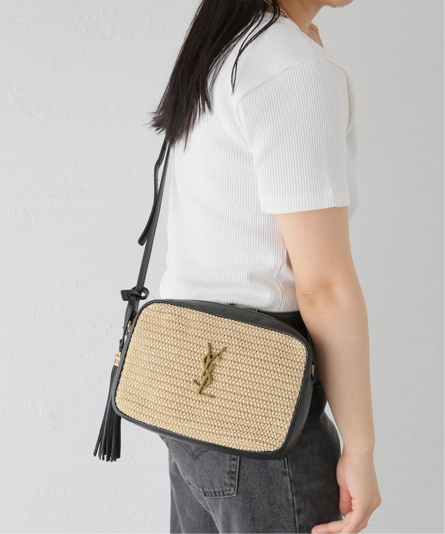 VINTAGE YSL/イヴ サンローラン】Lou mini bag（ショルダーバッグ 