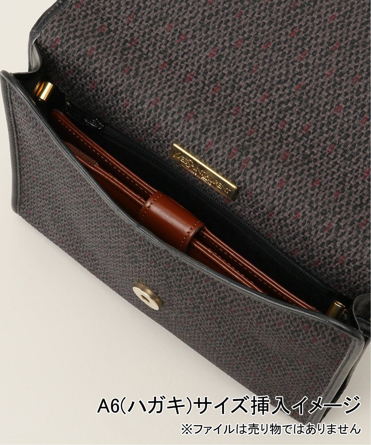 極美品 YSL イヴサンローラン ヴィンテージ スタッズ ショルダーバッグ 茶色 linkvintage_783d783-29431