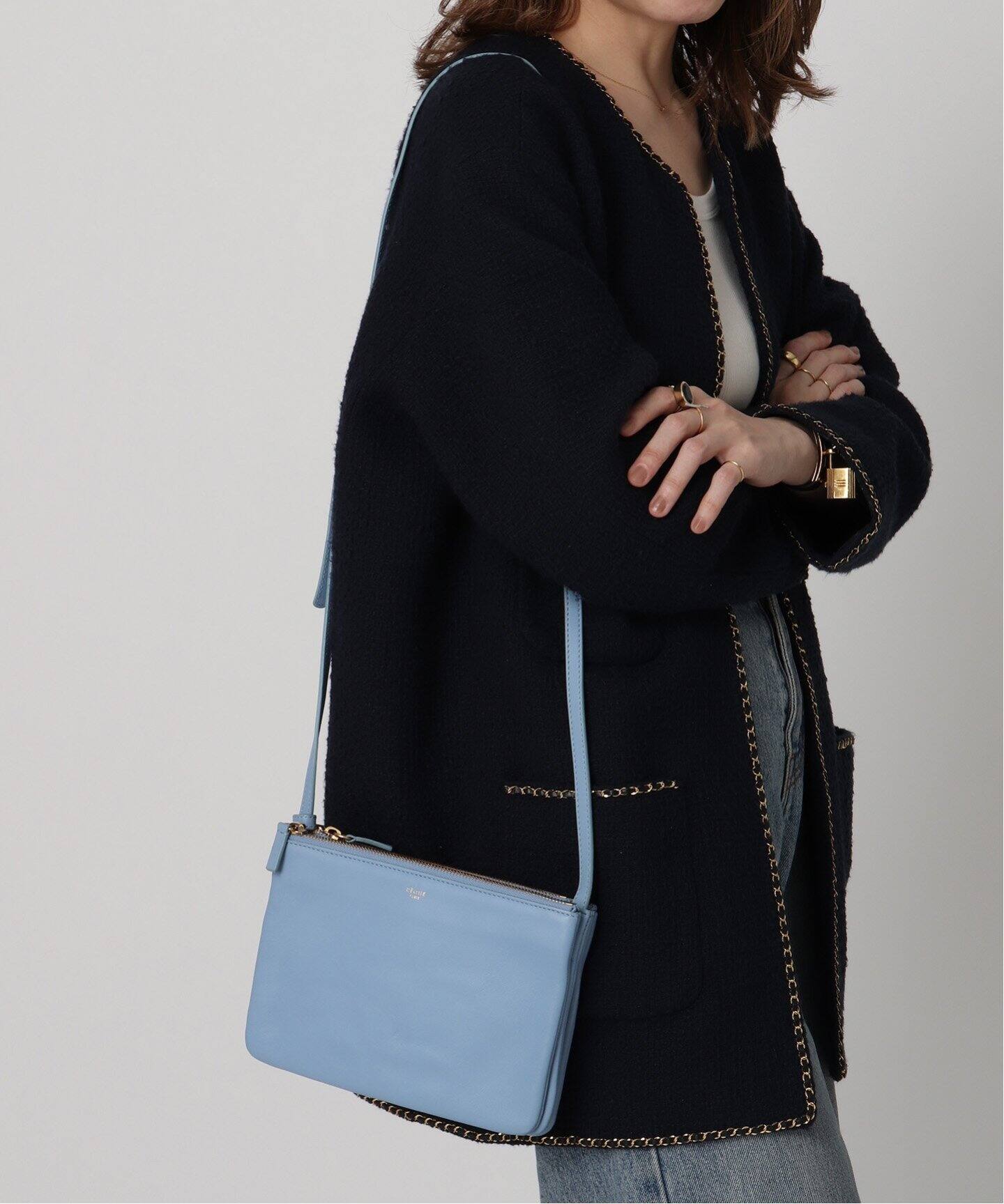 VINTAGE CELINE/セリーヌ】Trio small（ショルダーバッグ 