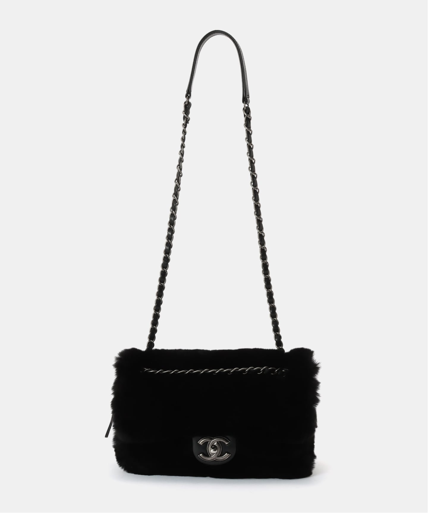 VINTAGE CHANEL/シャネル】チェーンショルダーバッグ 25 fur