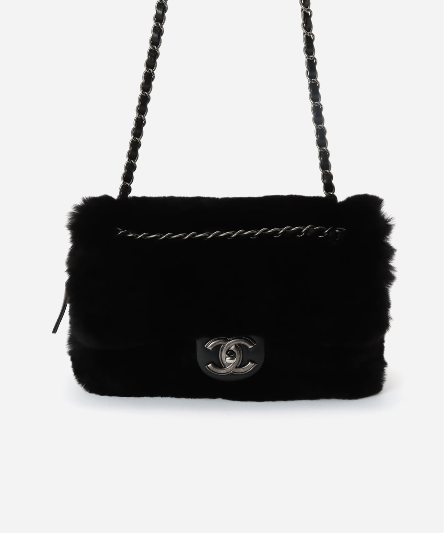 VINTAGE CHANEL/シャネル】チェーンショルダーバッグ 25 fur