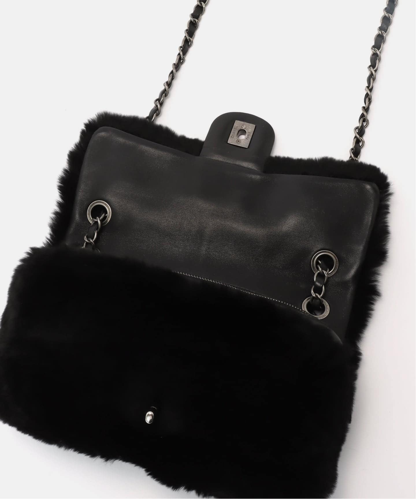 VINTAGE CHANEL/シャネル】チェーンショルダーバッグ 25 fur