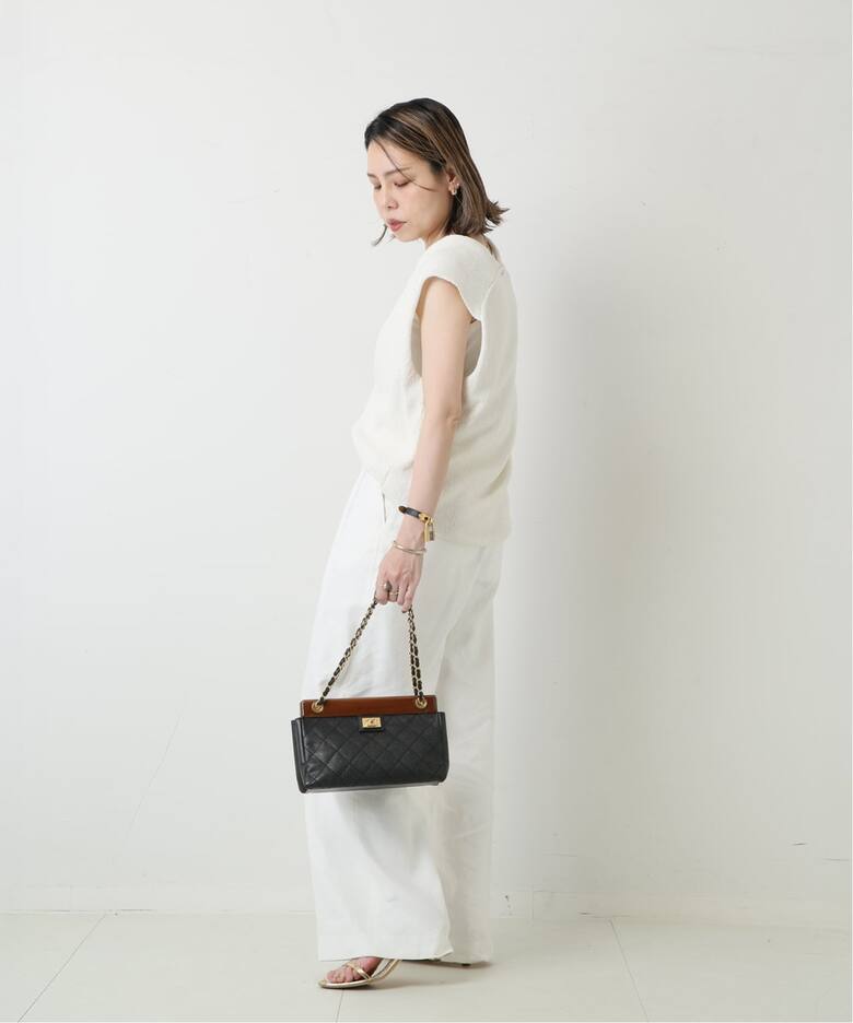 VINTAGE CHANEL/シャネル】Matelasse チェーンショルダーバッグ wood 