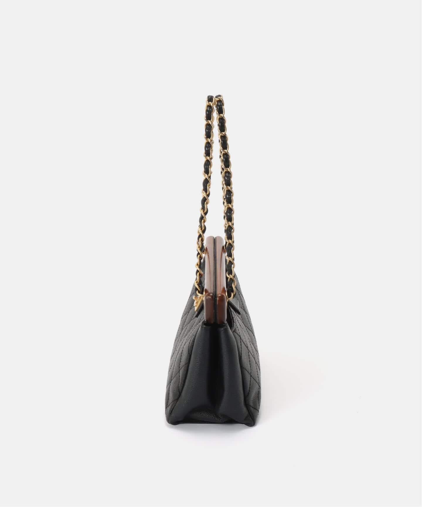 VINTAGE CHANEL/シャネル】Matelasse チェーンショルダーバッグ wood