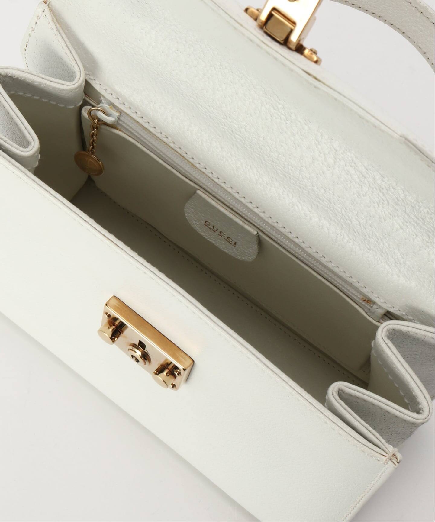 VINTAGE GUCCI/グッチ】Lady lock ハンドバッグ 24 2way（ハンドバッグ