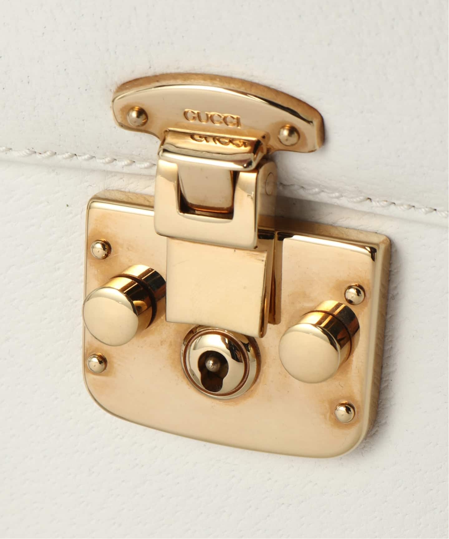 VINTAGE GUCCI/グッチ】Lady lock ハンドバッグ 24 2way（ハンドバッグ