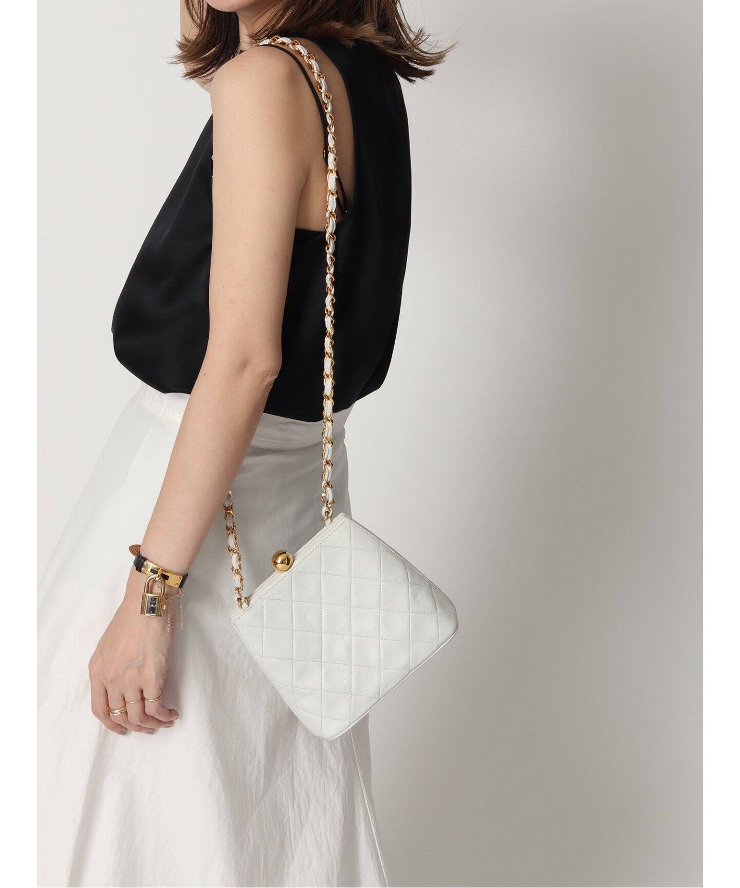 VINTAGE CHANEL/シャネル】マトラッセ ミニショルダーバッグ 17 