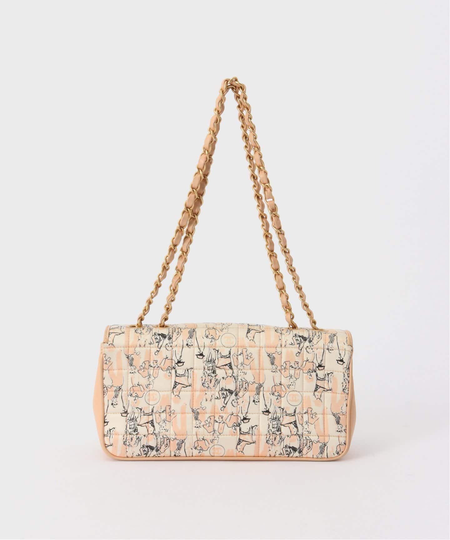 CHANEL バッグデザイン スカーフ CHANEL シャネル マトラッセ バッグモチーフ スカーフ シルク