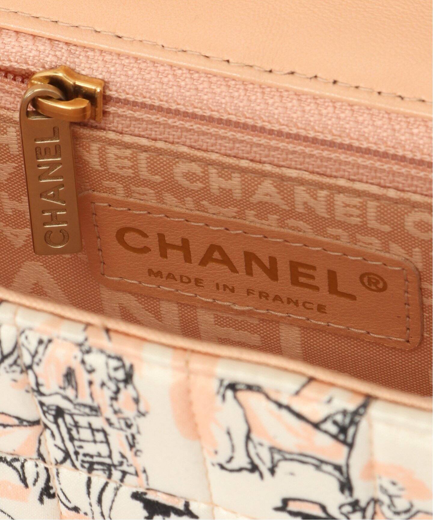 VINTAGE CHANEL/シャネル】Choco bar スカーフショルダーバッグ silk