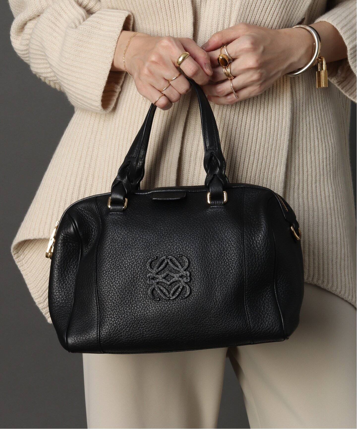 VINTAGE LOEWE/ロエベ】Fusta boston 25 2way（ボストンバッグ  