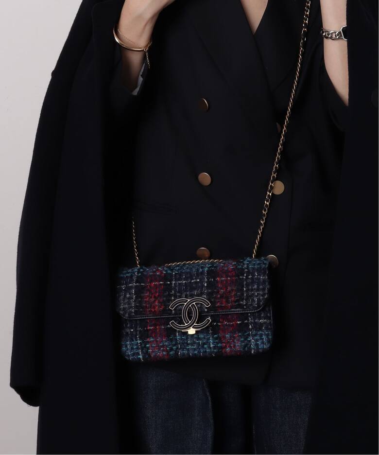 CHANEL/シャネル】 Matelase チェーンショルダーバッグ 22 tweed 