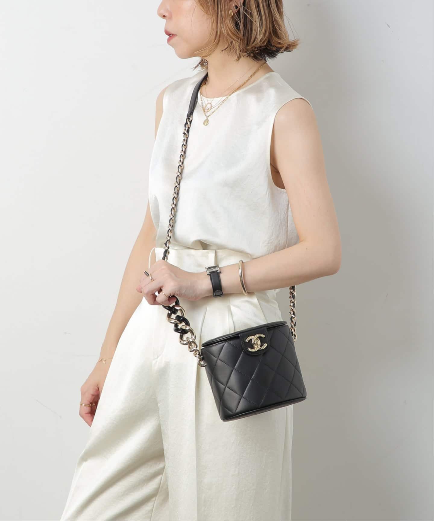CHANEL/シャネル】Matelasse バニティチェーンショルダーバッグ