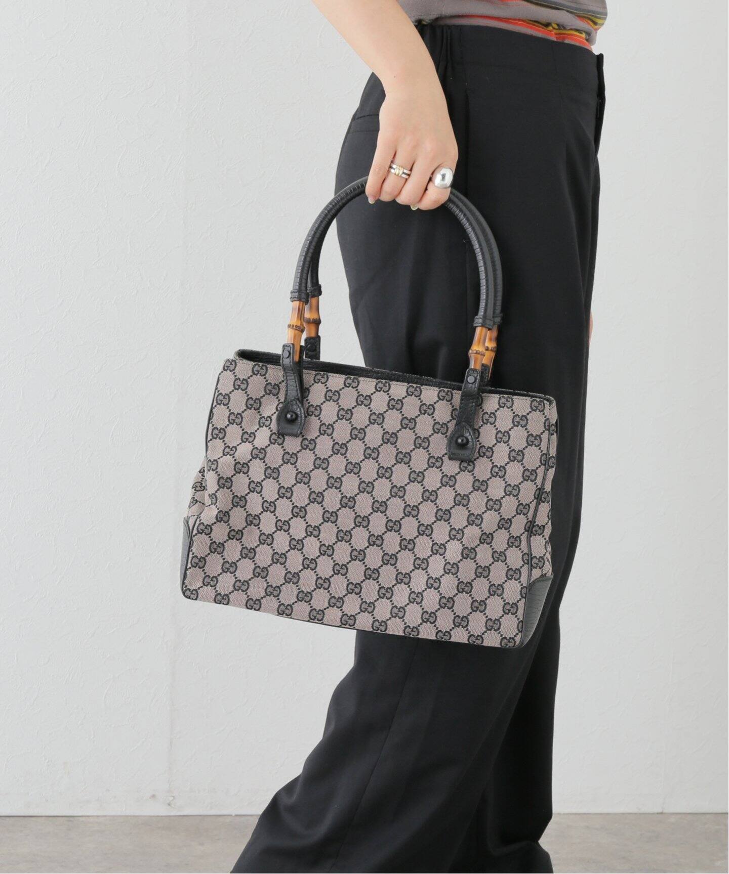 VINTAGE GUCCI/グッチ】Bamboo トートバッグ（トートバッグ  