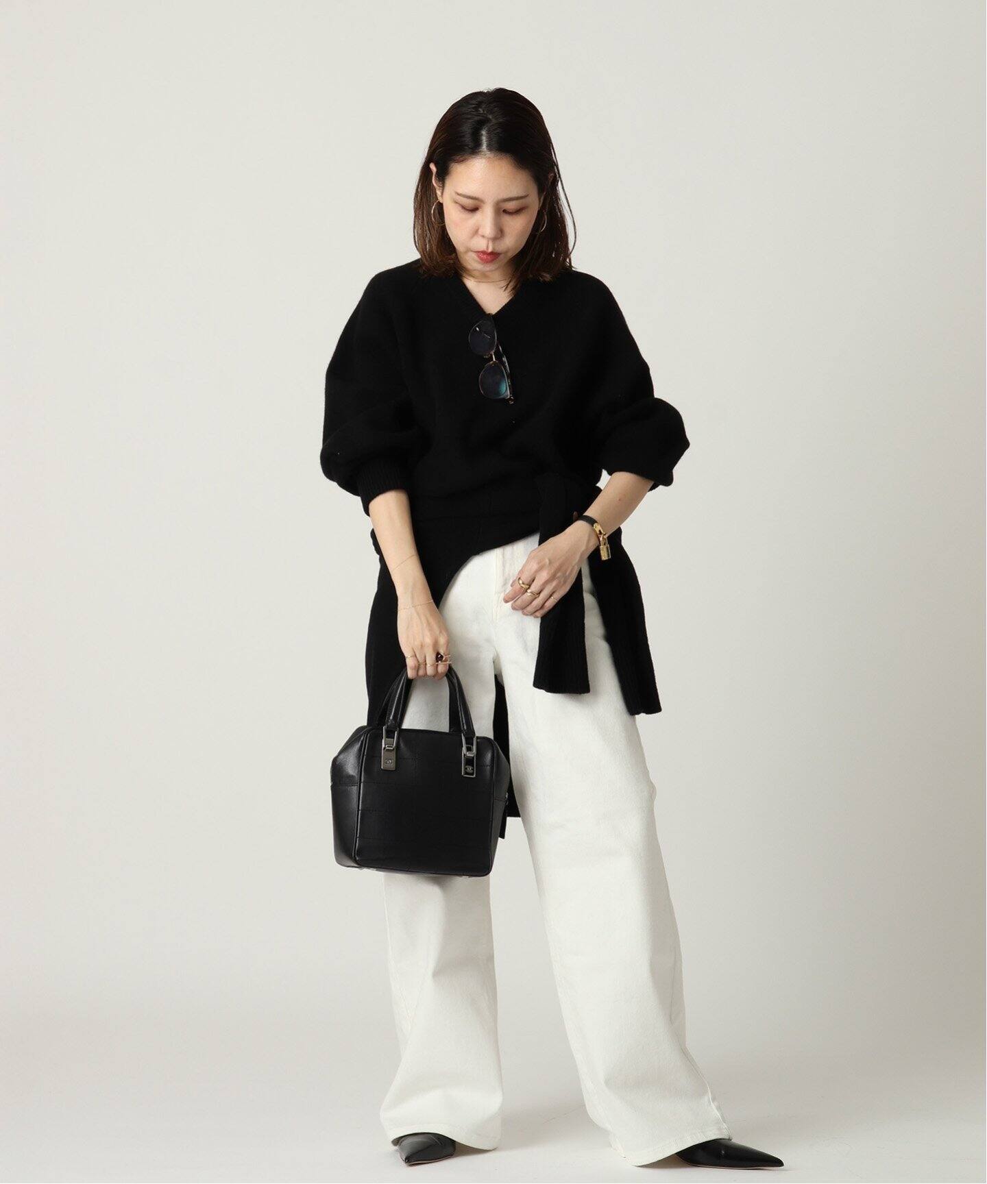 VINTAGE CHANEL/シャネル】チョコバー ボストンバッグ（ボストンバッグ 