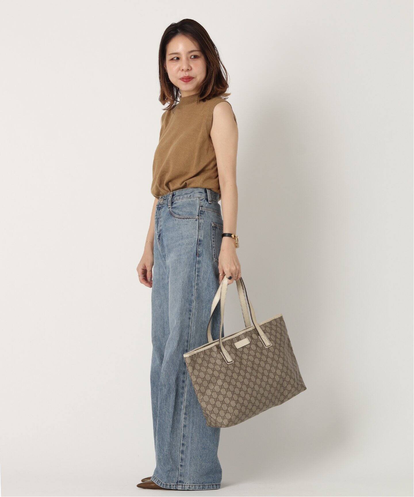 VINTAGE GUCCI/グッチ】GG トートバッグ 37（トートバッグ 