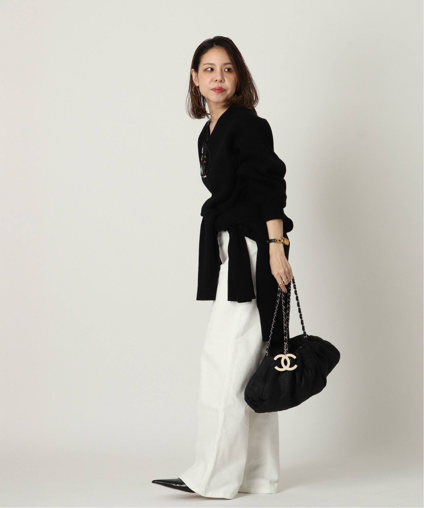 VINTAGE CHANEL/シャネル】メルローズ カバス セミショルダーバッグ 