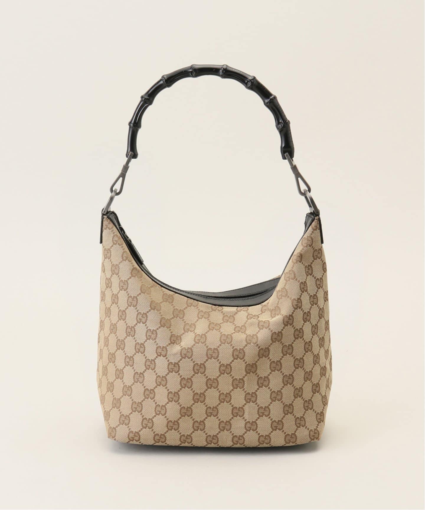 【即納】 VINTAGE GUCCI/グッチ】Bamboo セミショルダーバッグ GG バッグ
