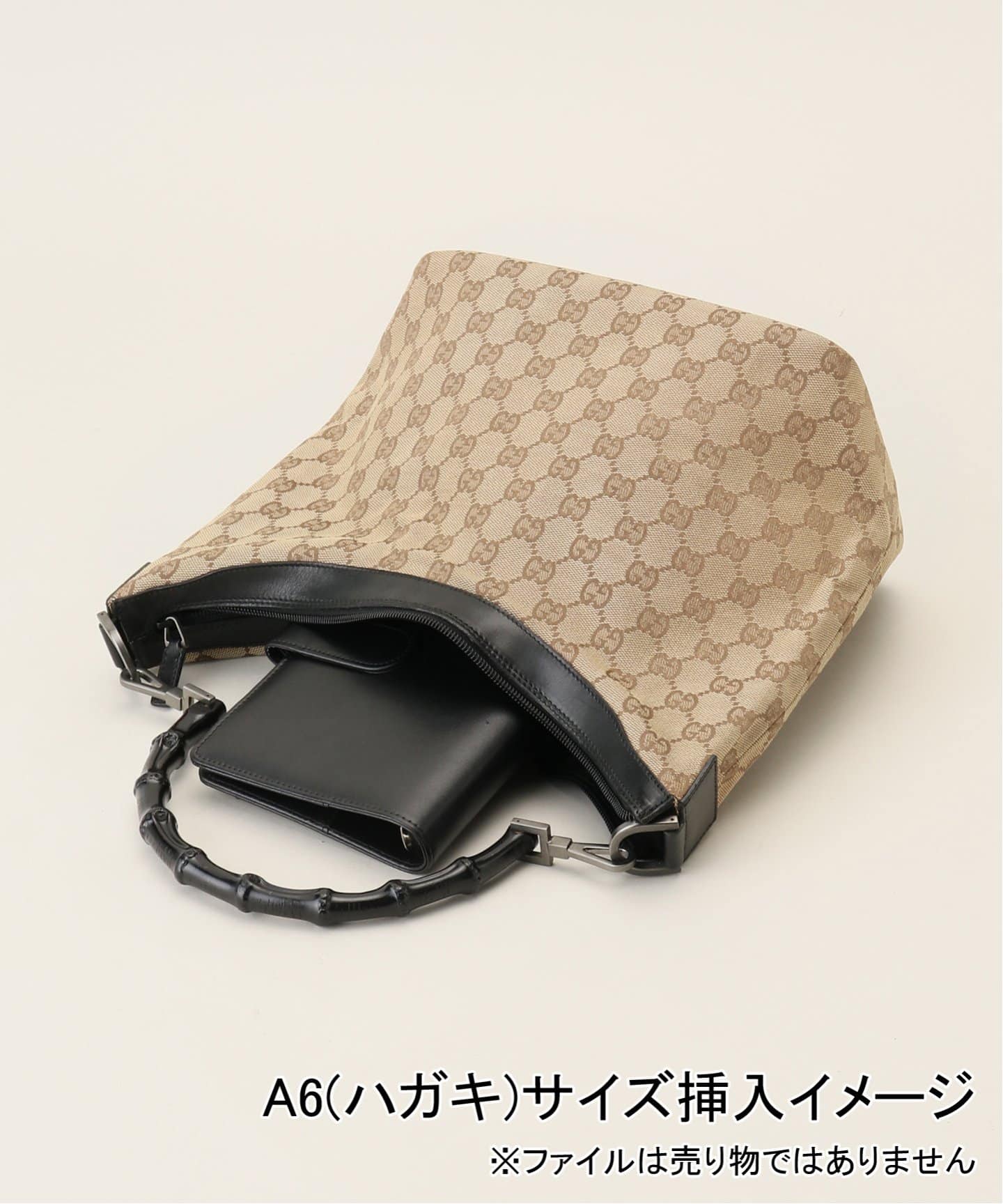 VINTAGE GUCCI/グッチ】Bamboo セミショルダーバッグ GG