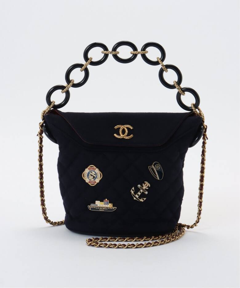 VINTAGE CHANEL/シャネル】ウールジャージー 2wayバッグ（ショルダー 