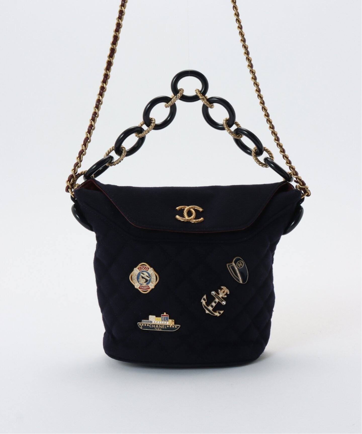 VINTAGE CHANEL/シャネル】ウールジャージー 2wayバッグ（ショルダー 