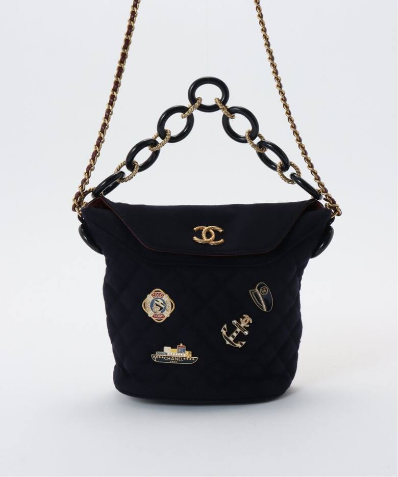 VINTAGE CHANEL/シャネル】ウールジャージー 2wayバッグ（ショルダー 