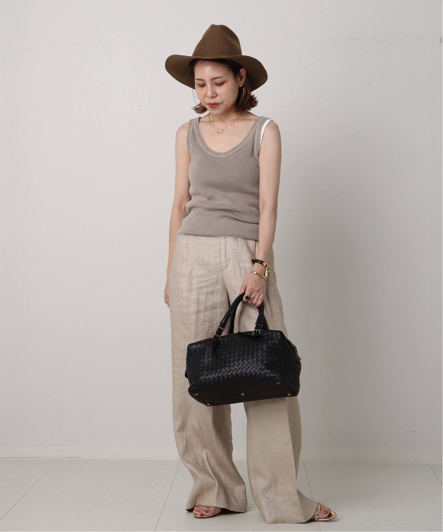 BOTTEGA VENETA ボストンバッグ ベージュ VINTAGE BOTTEGA VENETA/ボッテガ ヴェネタ】ボストンバッグ