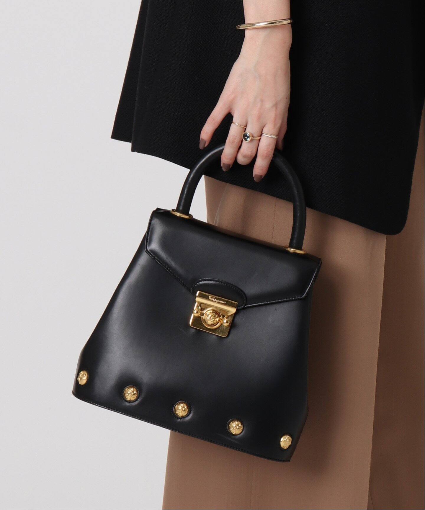 VINTAGE FERRAGAMO/フェラガモ】2wayバッグ（ハンドバッグ  