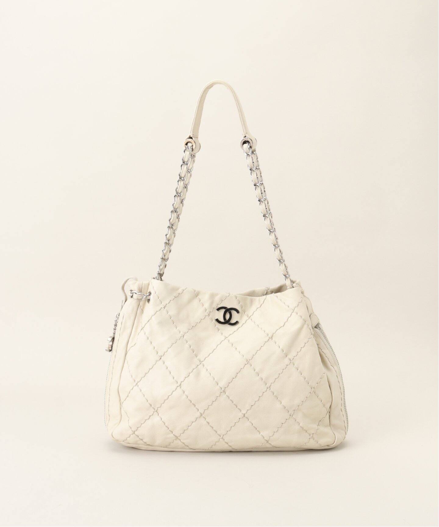 VINTAGE CHANEL/シャネル】ワイルドステッチ セミショルダーバッグ 