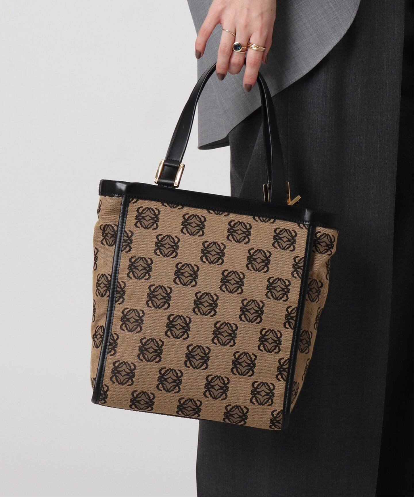 VINTAGE LOEWE/ロエベ】アナグラム トートバッグ（トートバッグ  