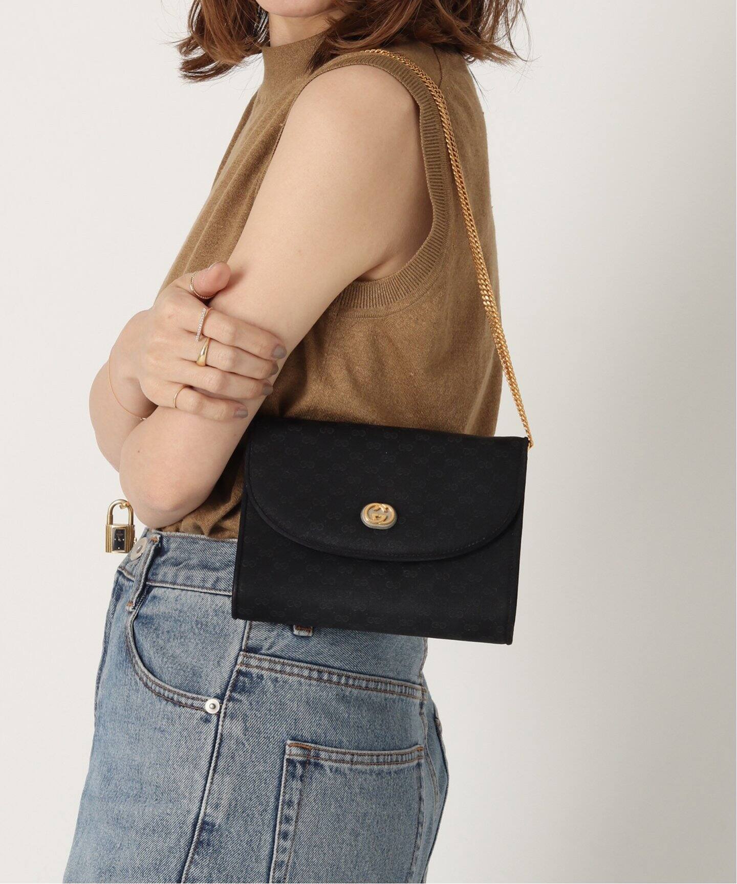 VINTAGE GUCCI/グッチ】Micro GG ミニショルダーバッグ（ショルダー 
