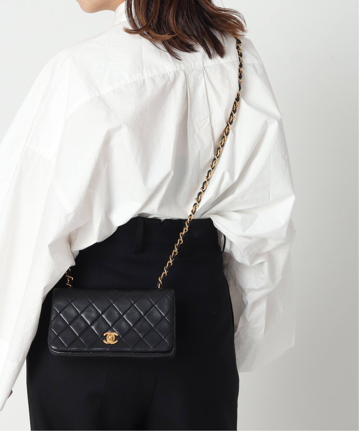 VINTAGE CHANEL/シャネル】マトラッセ チェーンショルダーバッグ fl19 